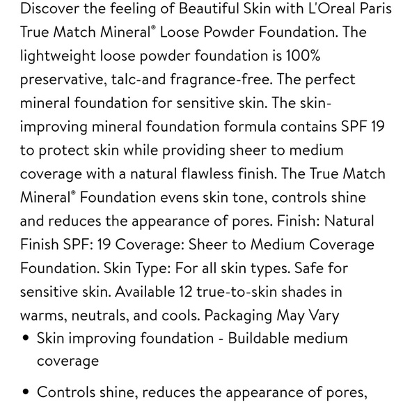L'Oréal True Match Mineral Powder Foundation - Picture 4 of 4